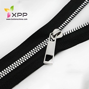 Metal zipper open end with fashion slider