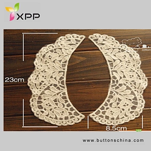 COTTON YARN EMB COLLAR LACE OFF WHITE collar neck lace lace collar lace lace collar flower lace voile lace collar organza lace collar