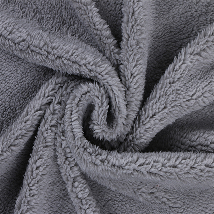 off white Super Soft Polyester Sherpa fabric