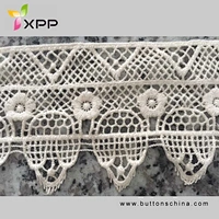 EMBROIDERY WATER LACE MANY COLOR 100% COTTON YARN Off white  water thread  lace formal cotton embroidery lace designer cotton embroidery lace