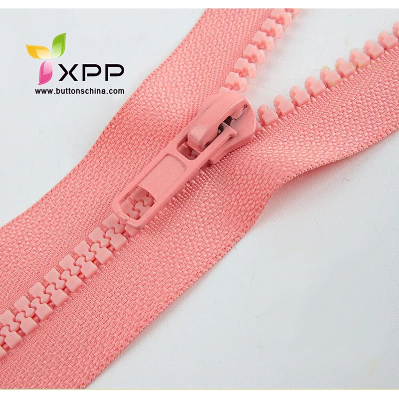 China manufactory visilon zipper two way open end  with autolock slider