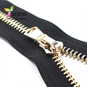 Metal zipper open end with fashion slider