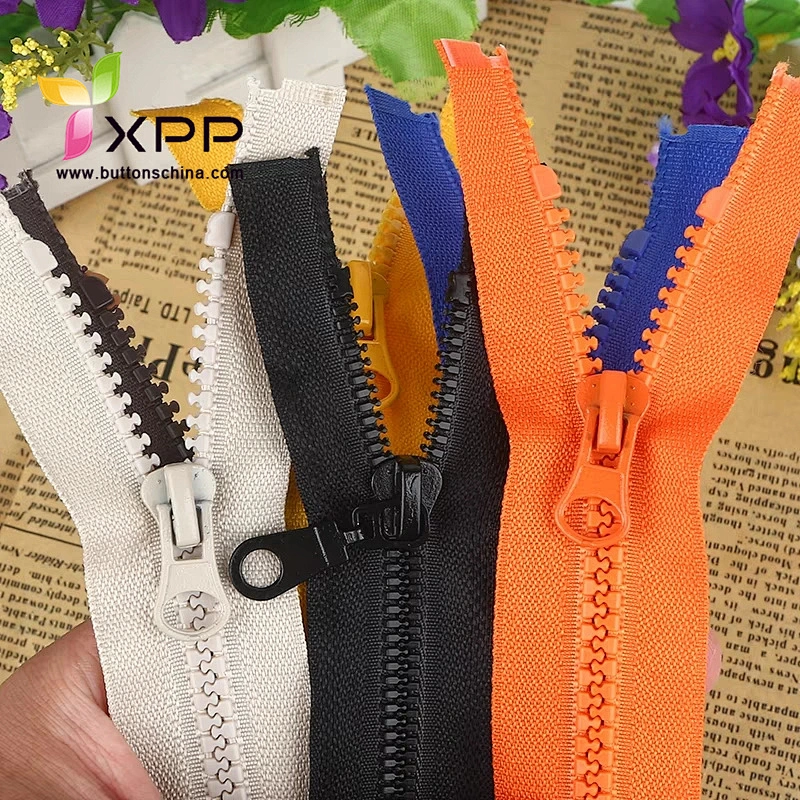 China manufactory visilon zipper two way open end  with autolock slider