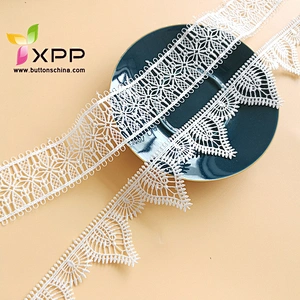 100% COTTON THREAD WATER KING LACE WITH 5CM OFFICE WHITE Black cotton water flower lace silver lace fabric thread