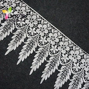 WIDH 10CM WATER FLOWER LACE 100% COTTON THREAD Off white  water thread  lace Black cotton water flower lace silver lace fabric thread