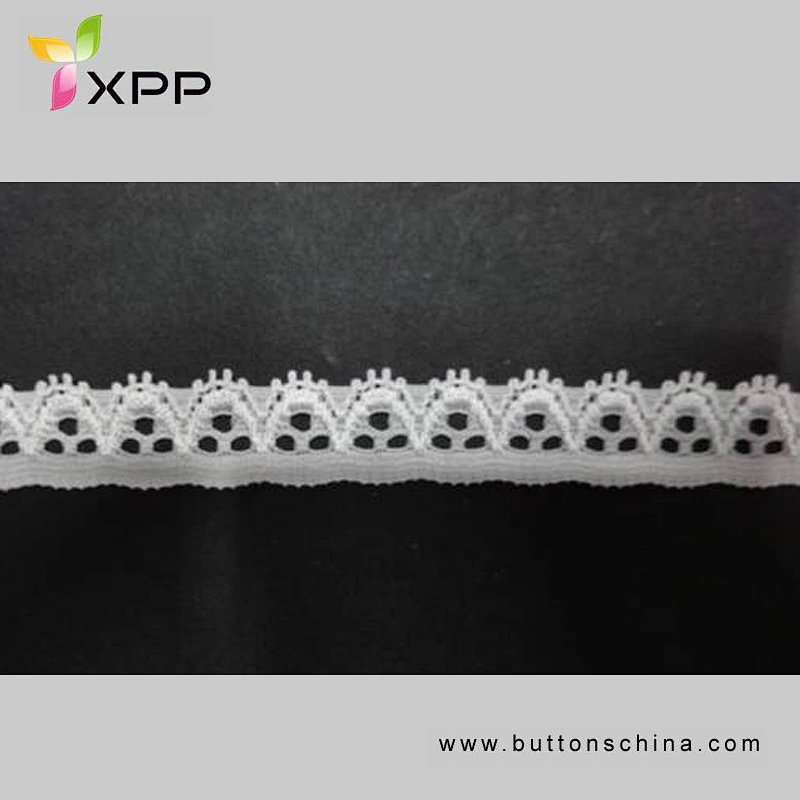 90%NYLON 10%SPANDEX PRESSER SMALLAR EALSTIC LACE WHITE DYING handmade cotton thread lace style cotton embroidery thread handcut voile lace white lace