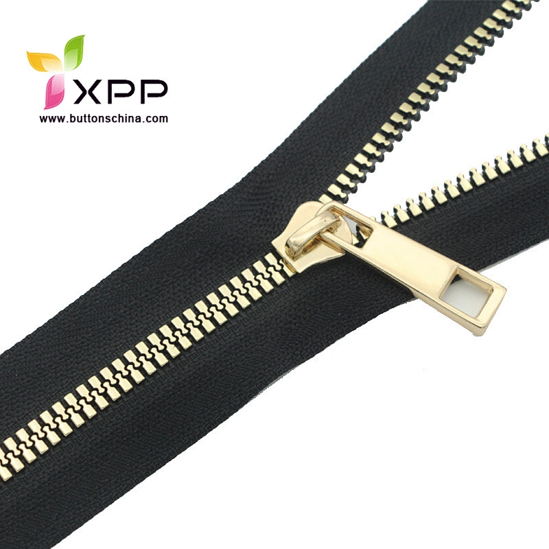 Metal zipper open end with fashion slider