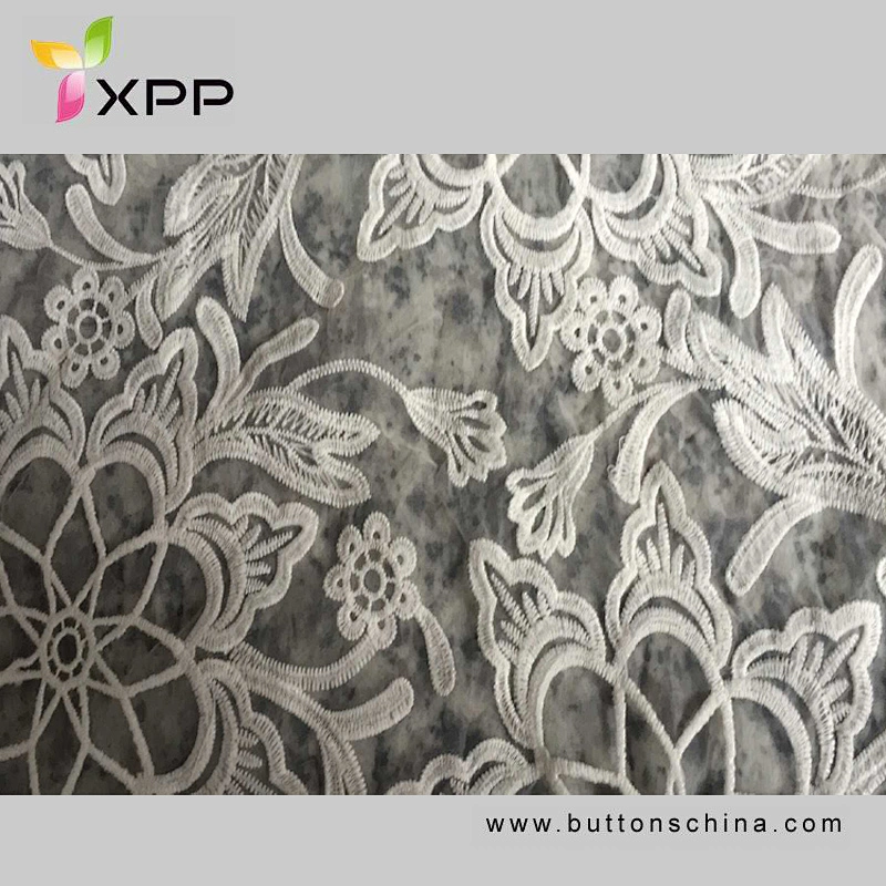 EMBRROIDERY FLOWE FABRIC LACE 100% COTTON THREAD Off white  water thread  lace Black cotton water flower lace embroidery white cotton lace white cotton lace embroidery fabric