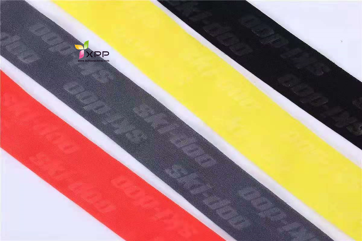 elastic button hole tape button hole elastic webbing elastic webbing  jacquard elastic