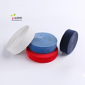 Fold face velvet tape polyester many color single face velvet tape fold velvet polyester tape yellow color tape fold