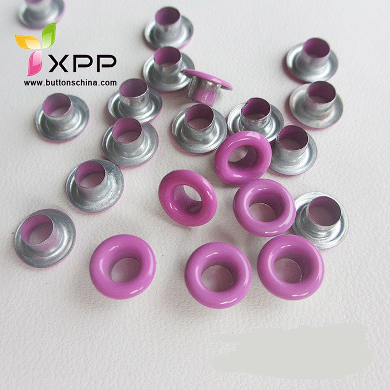 Metal brass eyelet with oil printing color