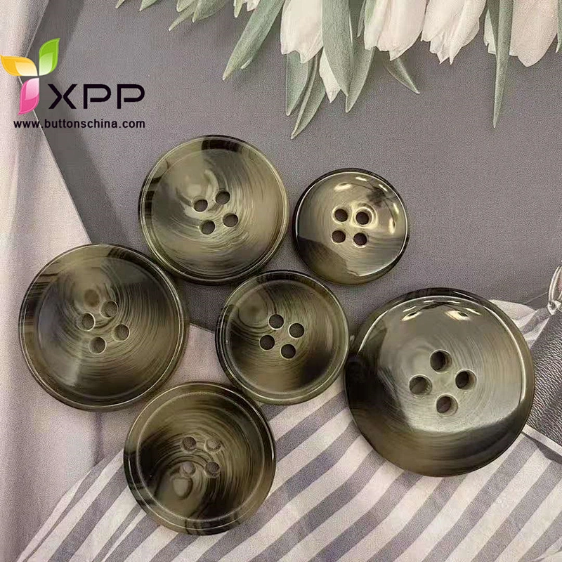 new design plastic horn coat button for over coat garments