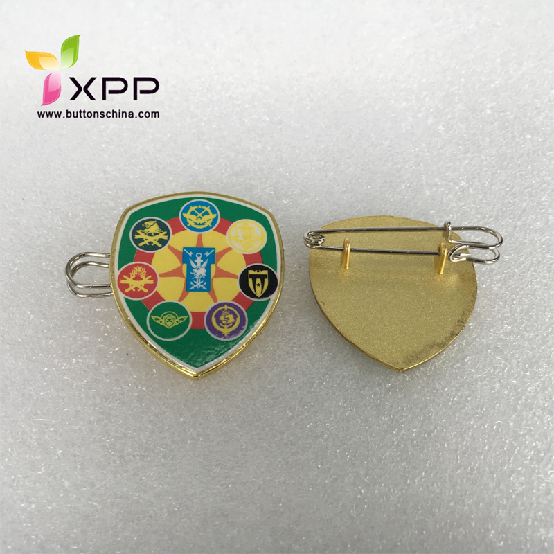 paint color metal badge fashion metal badge metal badge with safety pin pin badge metal badge