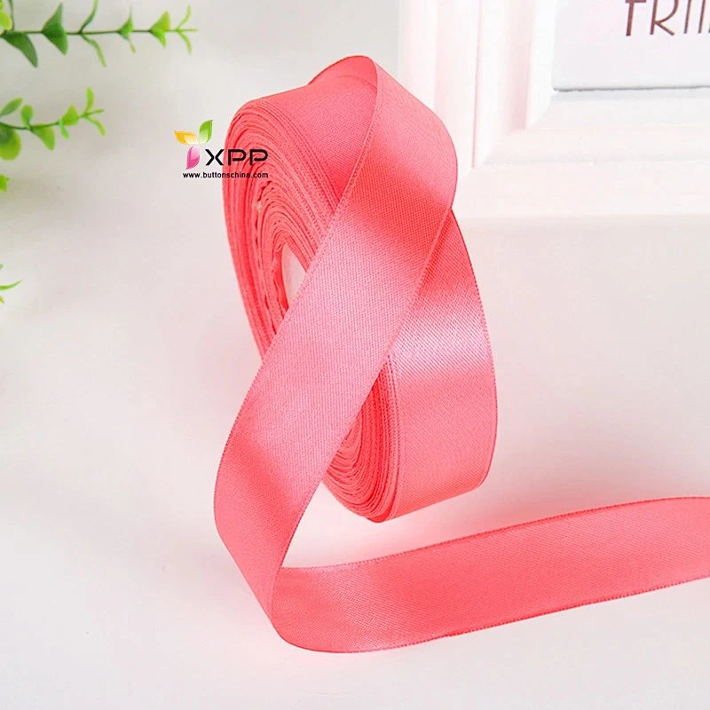 Double face ribbon nylon tape with many color double satin ribbon polyester single face stain ribbon double satin face ribbon