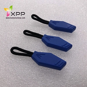 Rubber cord slider puller  zipper puller for sports garments