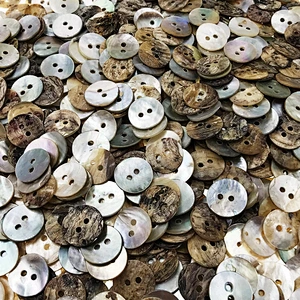 natural agoya shell button