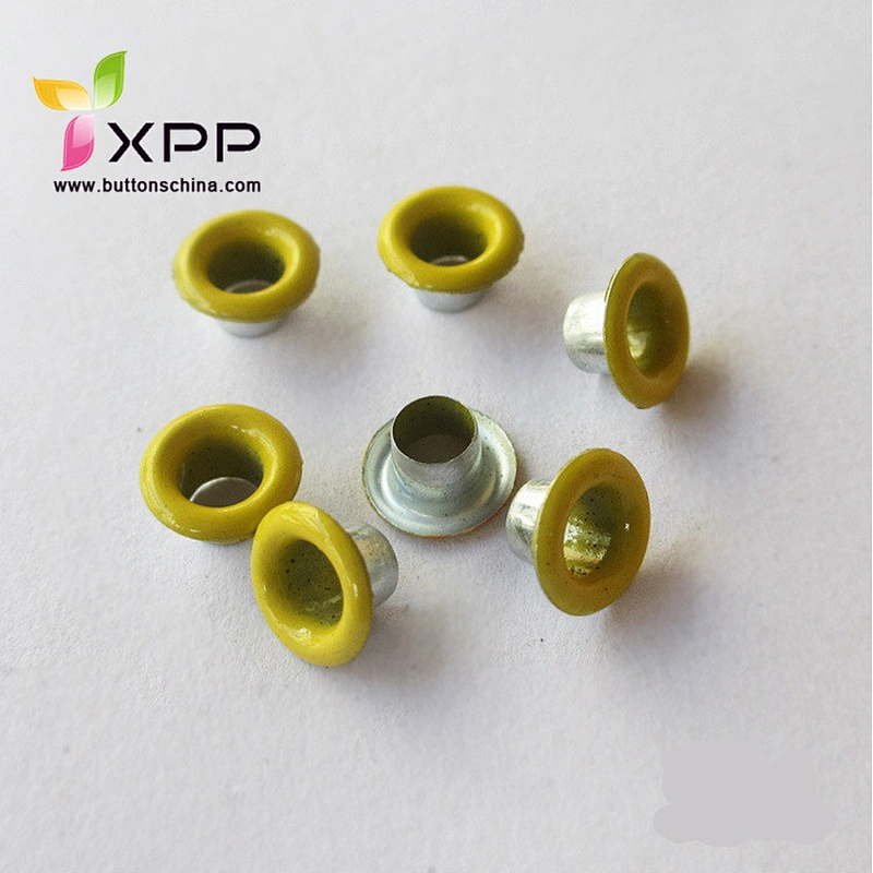 Metal brass eyelet with oil printing color