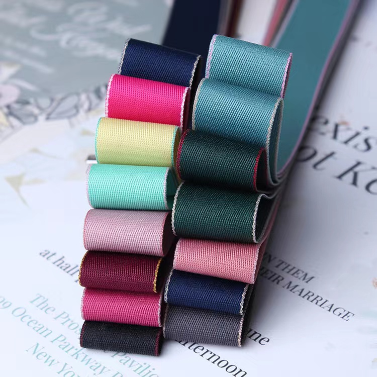 Two side sewing 100% Polyester sunshine tape For belt