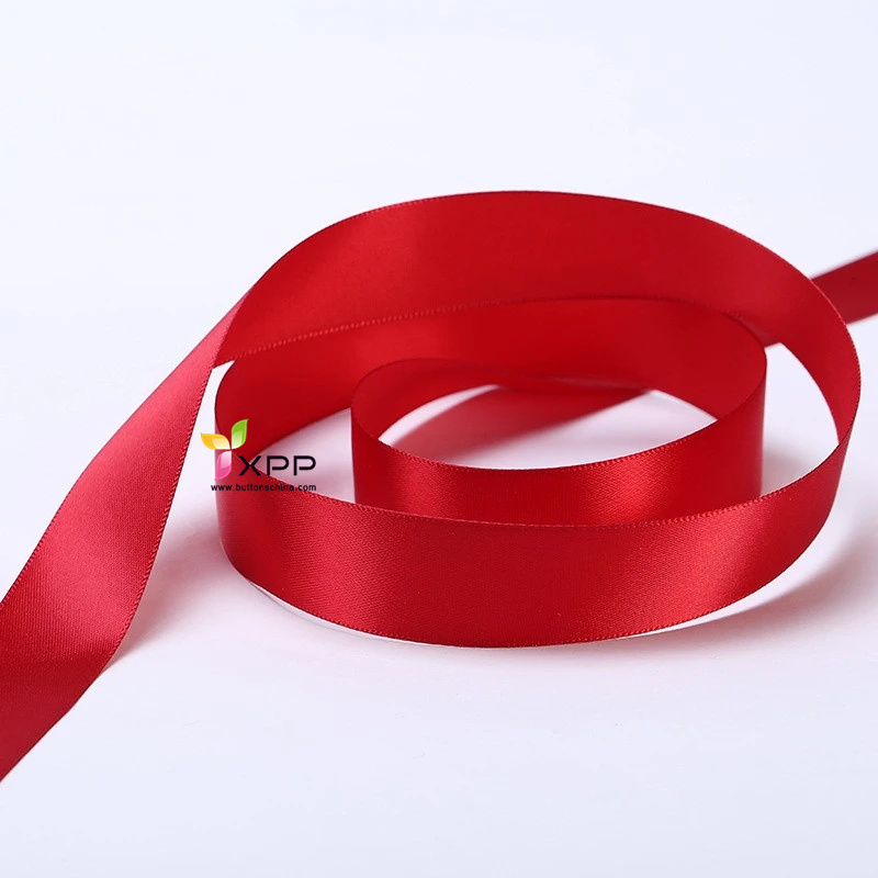 Double face ribbon nylon tape with many color double satin ribbon polyester single face stain ribbon double satin face ribbon