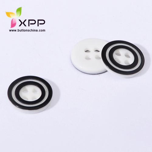 4H fasion button black and white color button 4h fashion button
