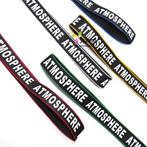 Logo Print and Black 100% cotton tape Logo print belt Print cotton tape