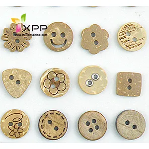 natural coconut shell button