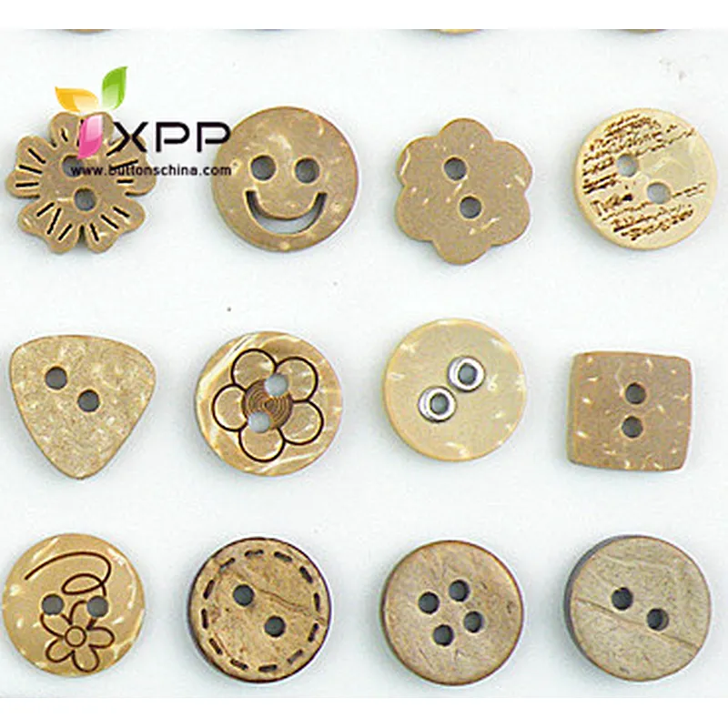 natural coconut shell button