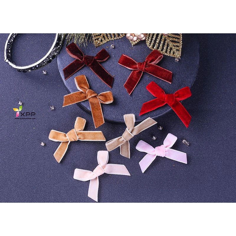 single face velvet tape flower