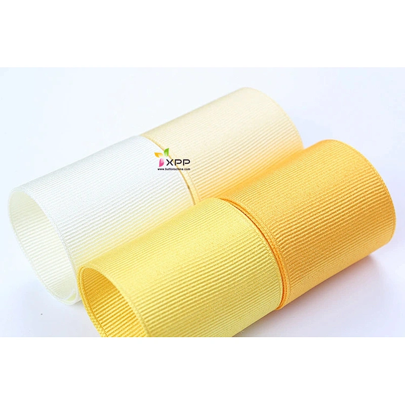 Round dot print Grossgain polyester tape with many color double satin ribbon polyester double faced polyester ribbon double color satin ribbon satin ribbon single face
