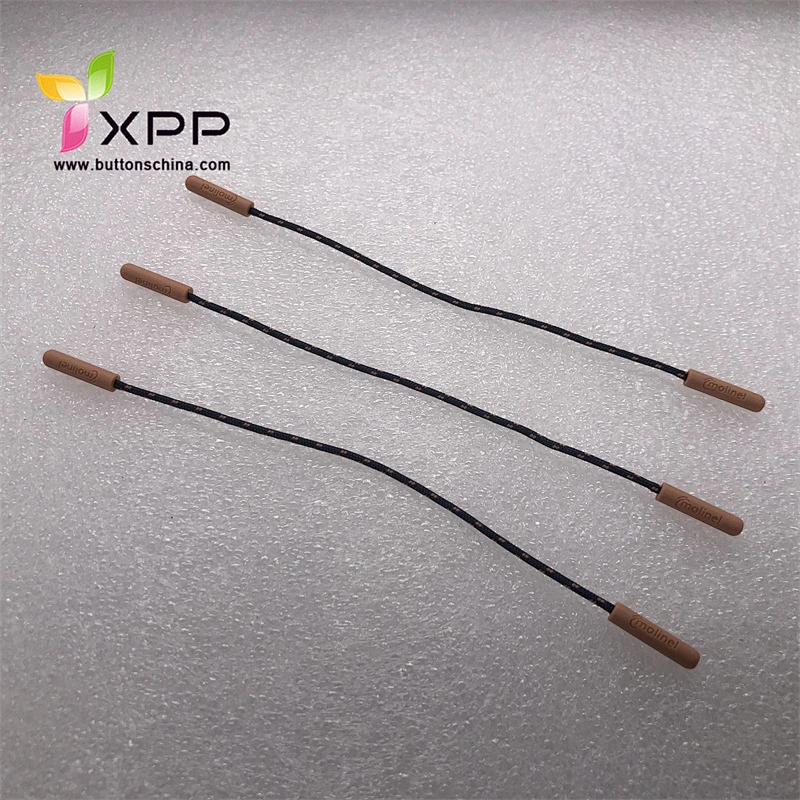 Rubber cord slider puller  zipper puller for sports garments