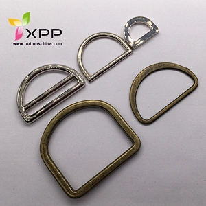 Metal alloy D-ring  D buckle for bag and garments
