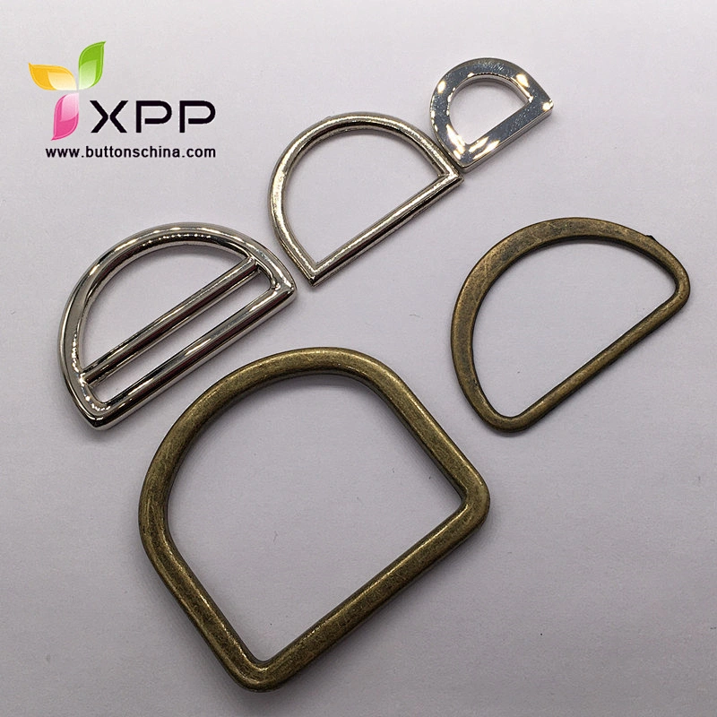 Metal alloy D-ring  D buckle for bag and garments