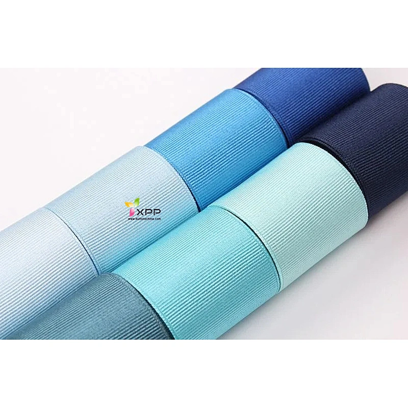 Round dot print Grossgain polyester tape with many color double satin ribbon polyester double faced polyester ribbon double color satin ribbon satin ribbon single face