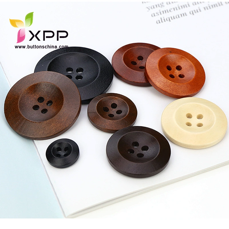 4H chalk with laser logo button white resin shirt button