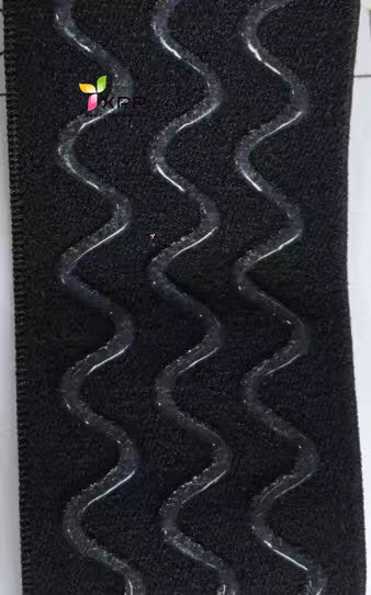 Custom Silicone Embossed Print Elastic Waistband for Underwear/Garments button hole elastic tape button hole elastic webbing elastic  jacquard elastic webbing jacquard waistband elastic tape