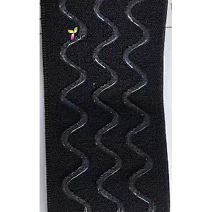 Custom Silicone Embossed Print Elastic Waistband for Underwear/Garments button hole elastic tape button hole elastic webbing elastic  jacquard elastic webbing jacquard waistband elastic tape