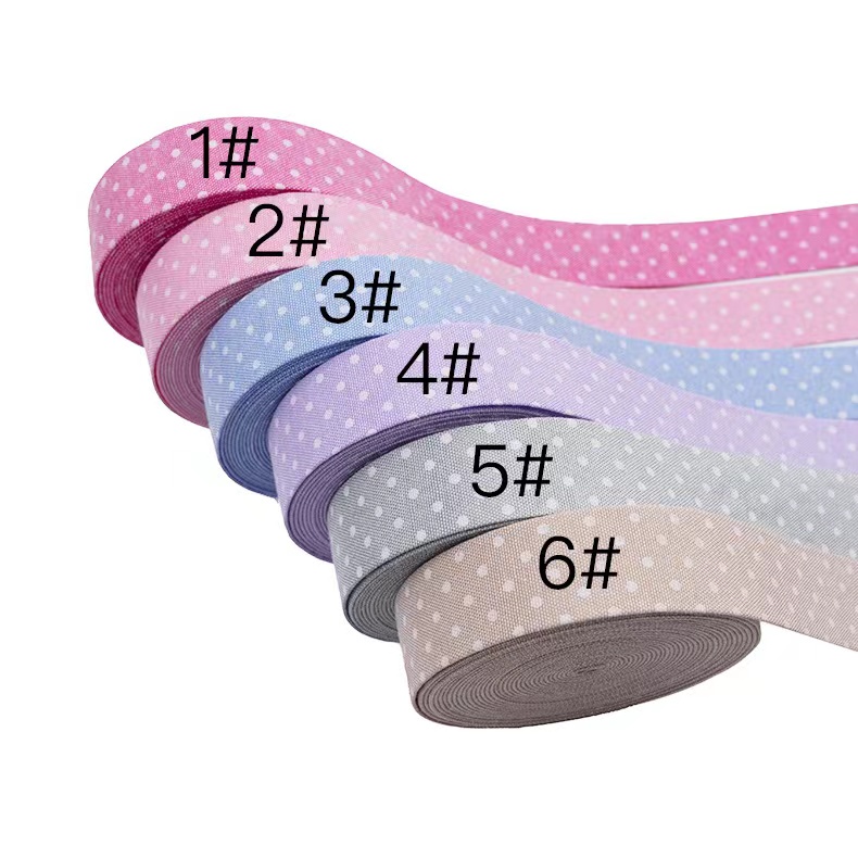 cotton dot print tape For belt,4cm