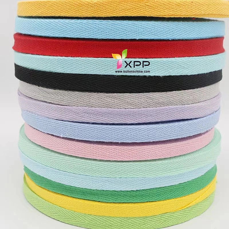 HERRINGBONE MULTICOLOR COTTON TAPE  TT009