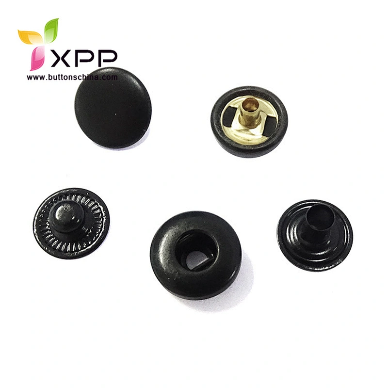 spring type snap button metal spring snap button metal snap button 4 parts snap button
