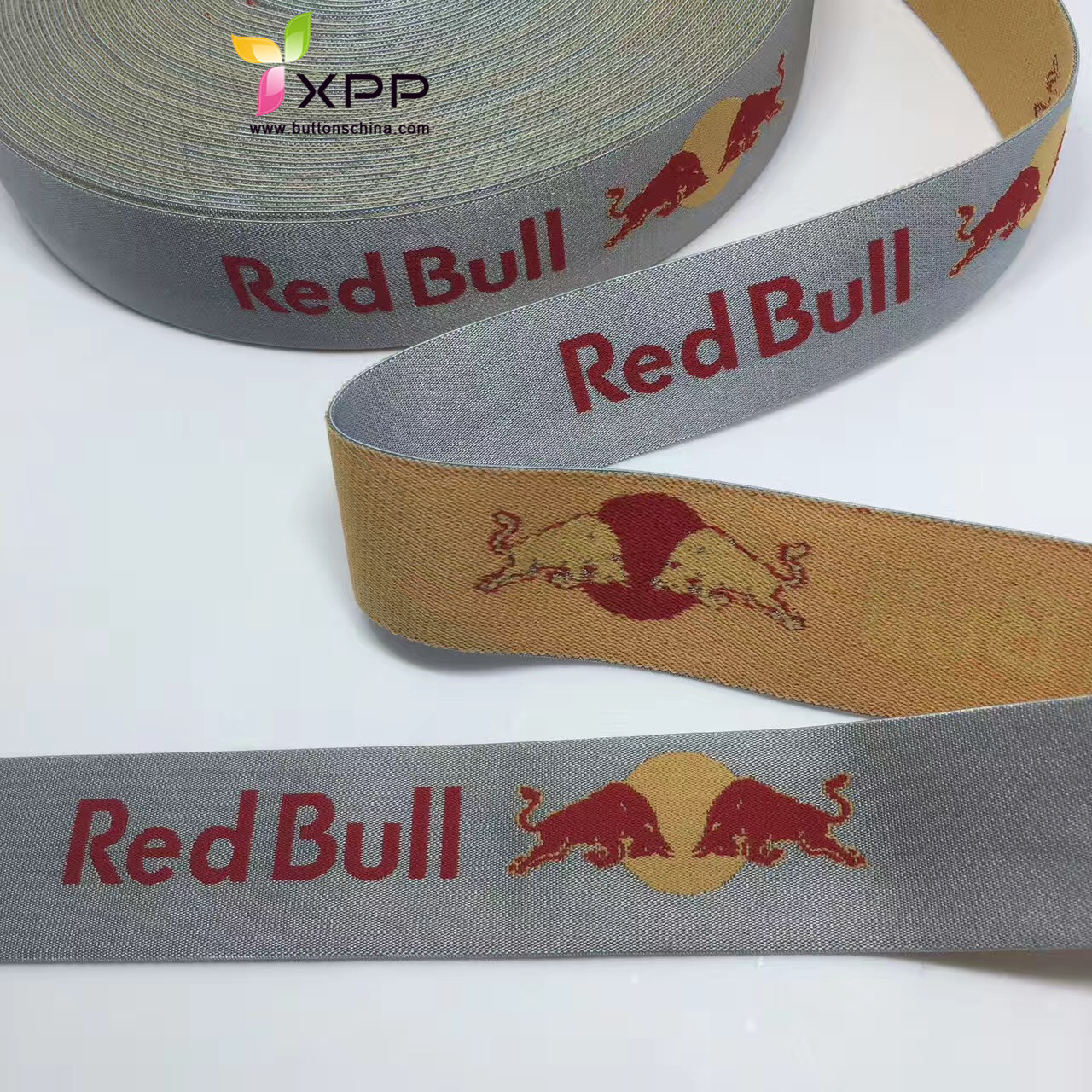 Manufacture Jacquard Logo Elastic Webbing Ribbon Tape Band Waistband for Exercise elastic button hole tape button hole elastic tape button hole elastic webbing jacquard elastic waistband