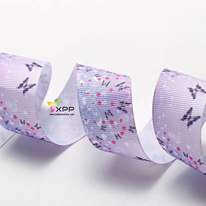 Grossgain polyester tape Print flower with many color double satin ribbon polyester double faced polyester ribbon double color satin ribbon single face satin ribbon