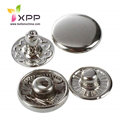 spring type snap button metal spring snap button metal snap button 4 parts snap button