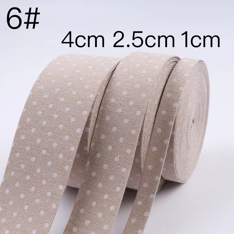 cotton dot print tape For belt,4cm