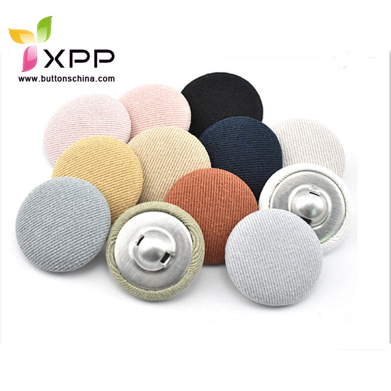 fabric coverd Button with plastic bottom for Clothes Furniture Hardware fabric covered button coverd button aluminium cover button fabric coverd buttons