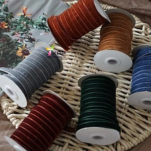 single face velvet tape flower