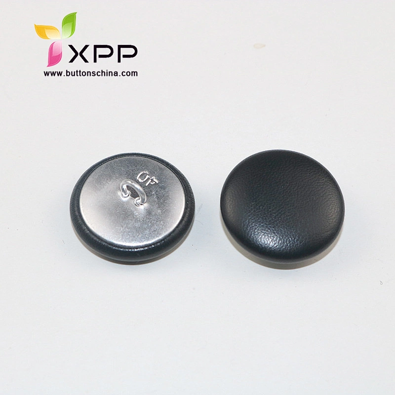 leather covered button fabric  covered button with wire feet aluminium cover button