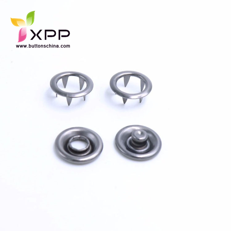 4 parts ring snap button garments accessories