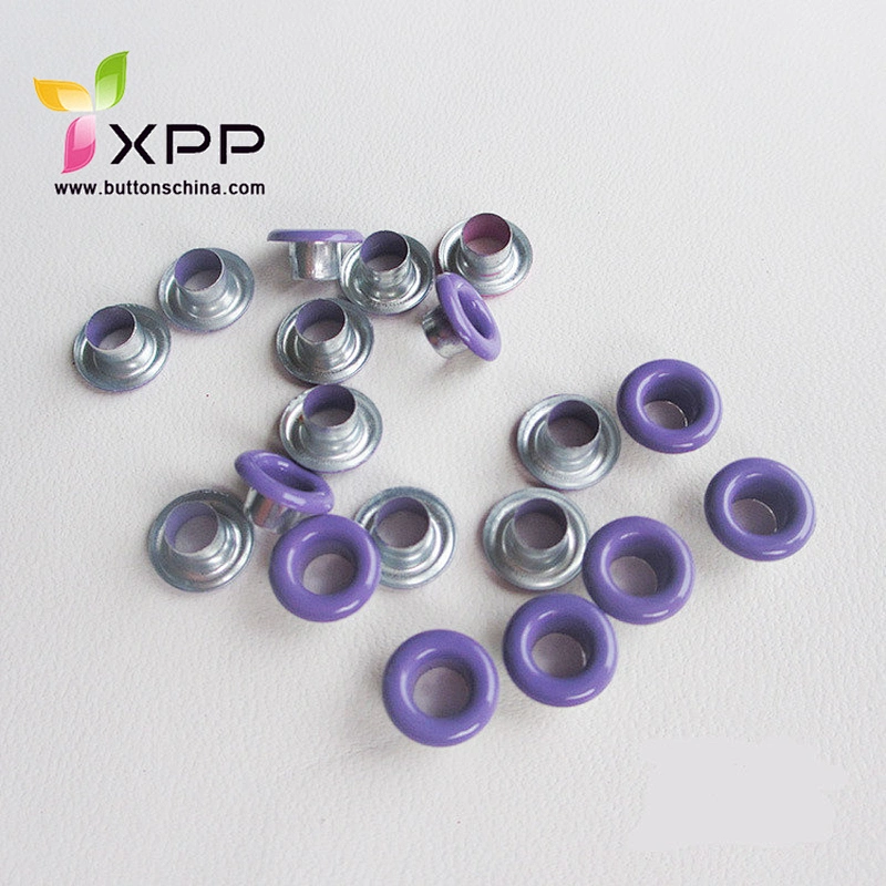 Metal brass eyelet with oil printing color