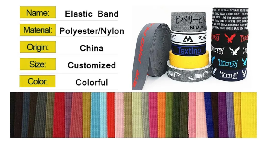 Diverse button hole elastic webbing