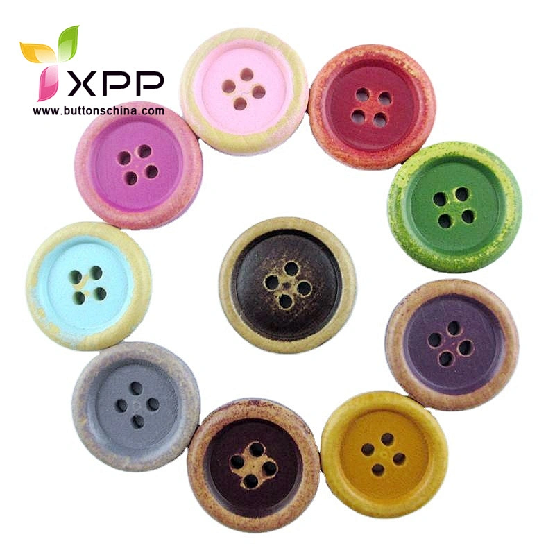 4H chalk with laser logo button white resin shirt button